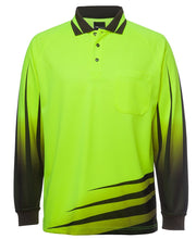 6HVRL JB's HV 4602.1 L/S Rippa Sub Polo - Lime/Black