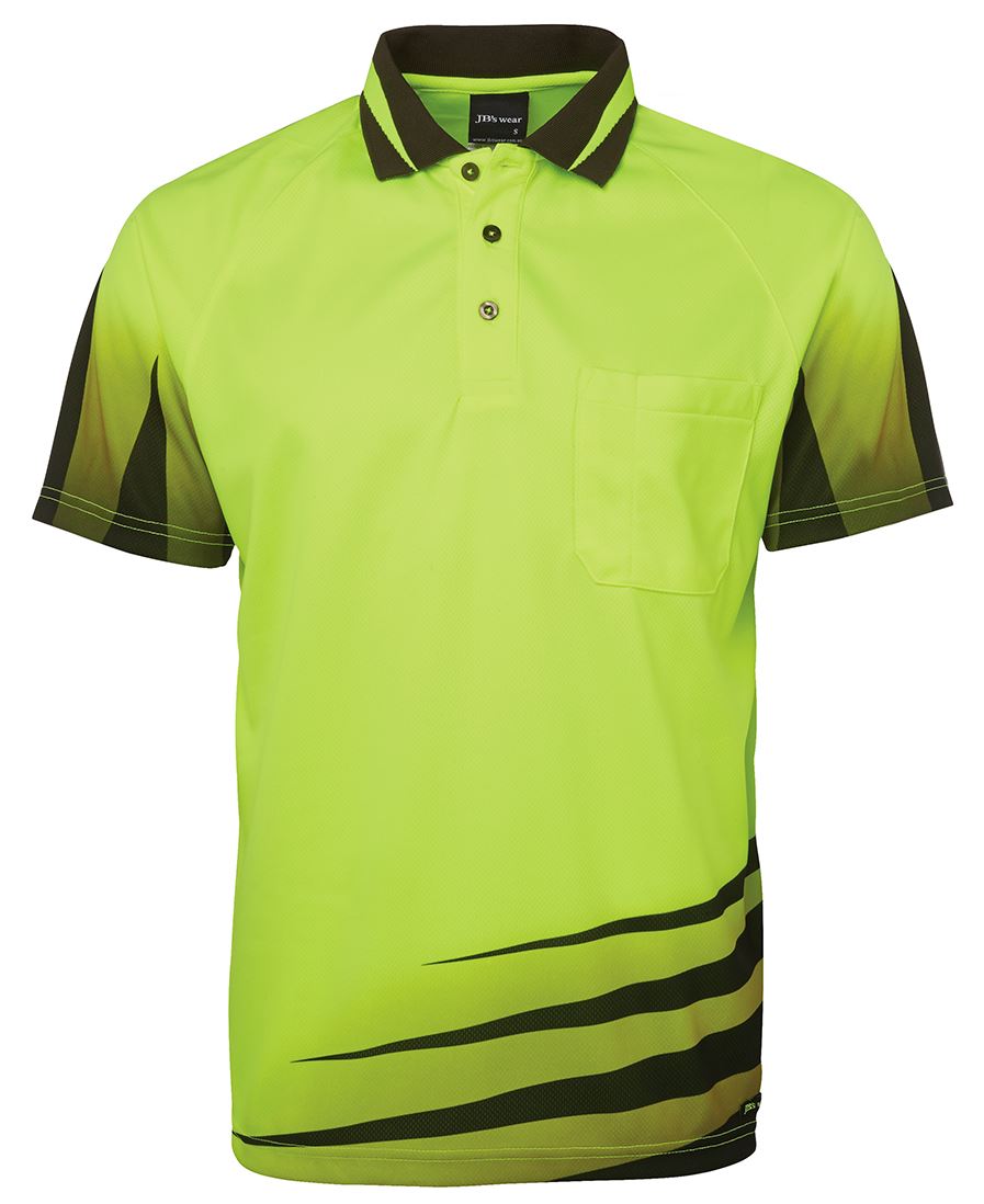 6HVRS JB's HV 4602.1 Rippa Sub Polo - Lime/Black