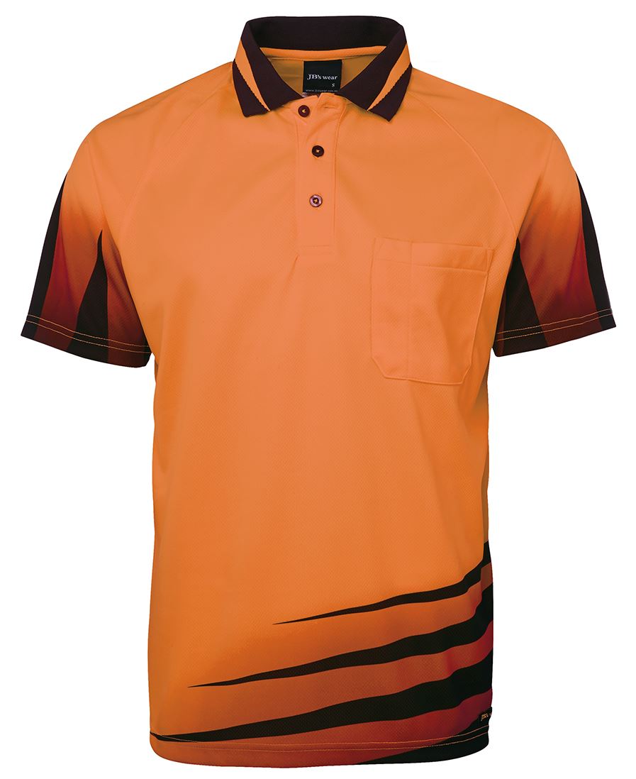 6Hvrs JB's HV 4602.1 Rippa Sub Polo - Orange/Black