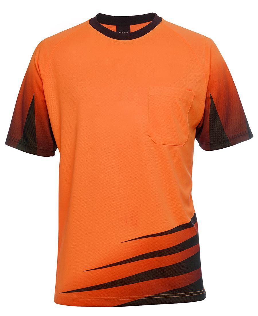 6Hvrt JB's HV S/S Rippa Sub Tee - Orange/Black