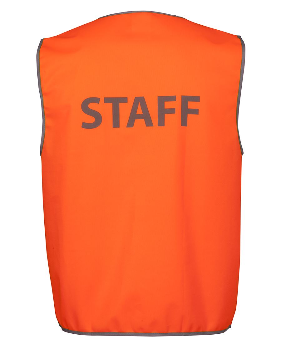 6Hvs6 JB's HV Safety Vest Print Staff - Orange