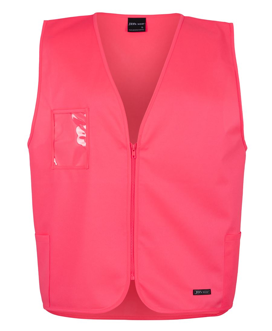 6Hvsz JB's HV Zip Safety Vest - Pink
