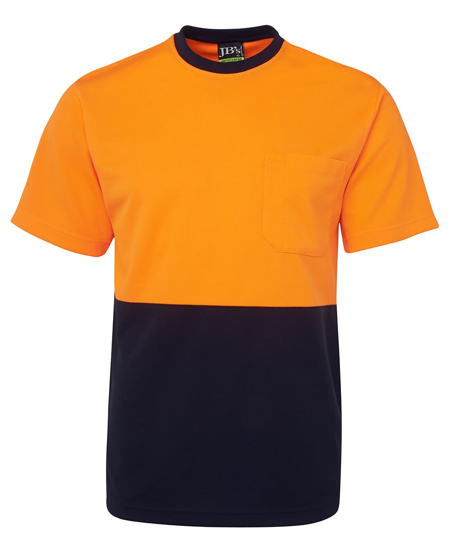6Hvt JB's HV Trad T-Shirt - Orange/Navy
