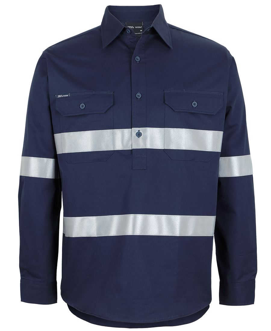 JB's Close Front L/S 150G W/Shirt Reflective Tape