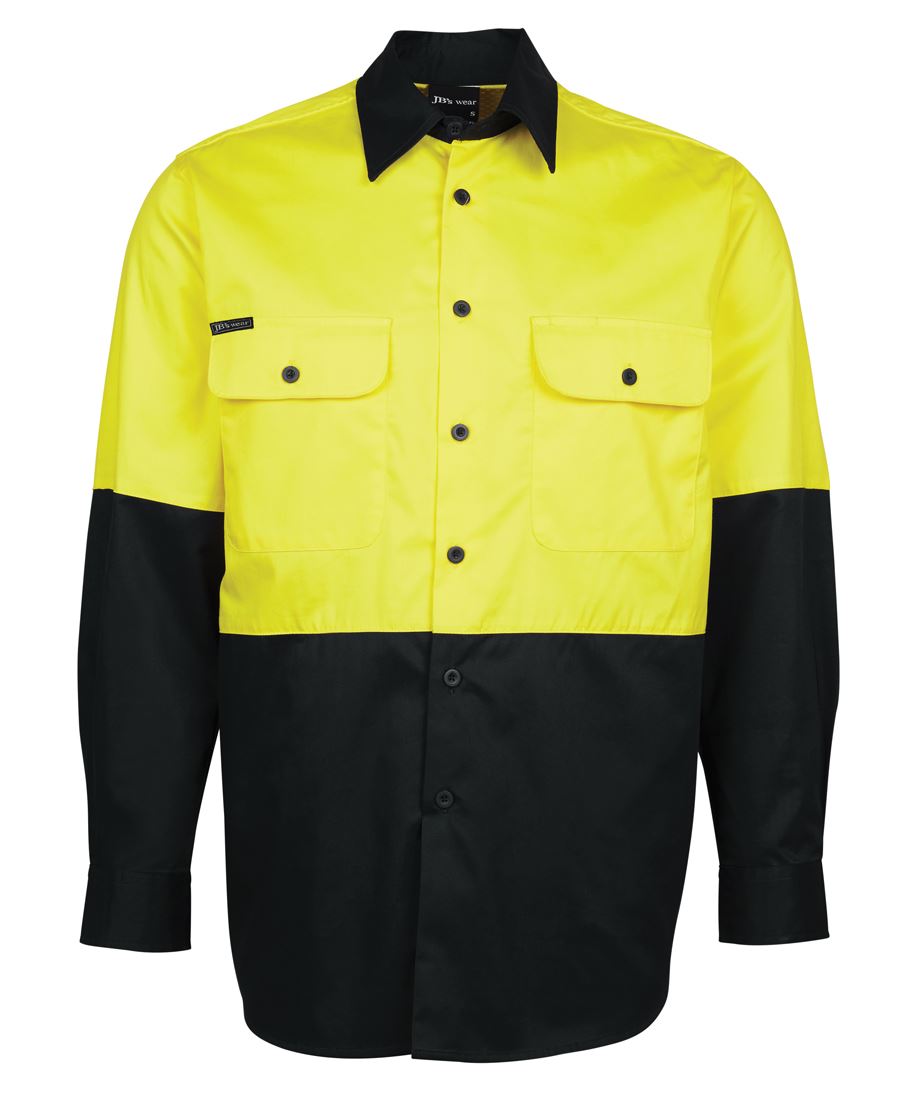 6Hwsl JB's HV L/S 150G Shirt - Yellow/Black