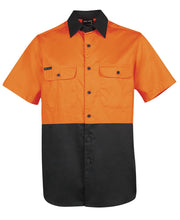 6HWSS JB's HV S/S 150G Shirt - Orange/Black
