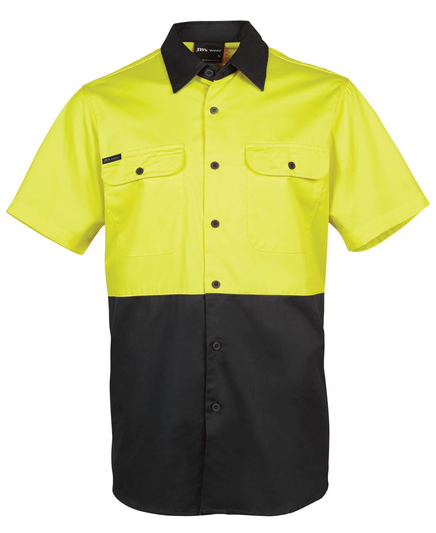 6Hwss JB's HV S/S 150G Shirt - Yellow/Black