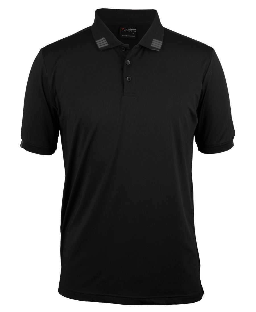 Podium 4 Stripe S/S Stretch Polo