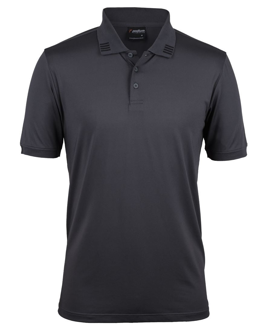 7S4P Podium 4 Stripe S/S Stretch Polo