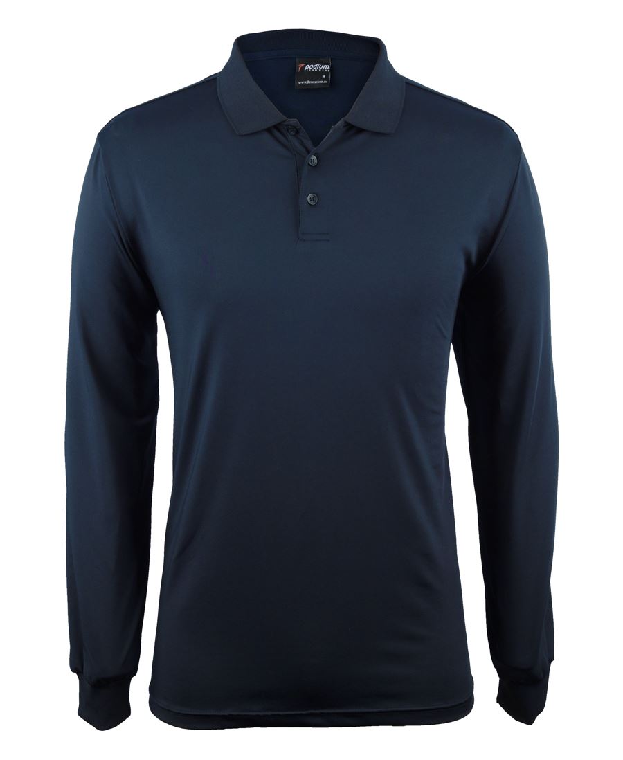 7STL Podium L/S Stretch Polo