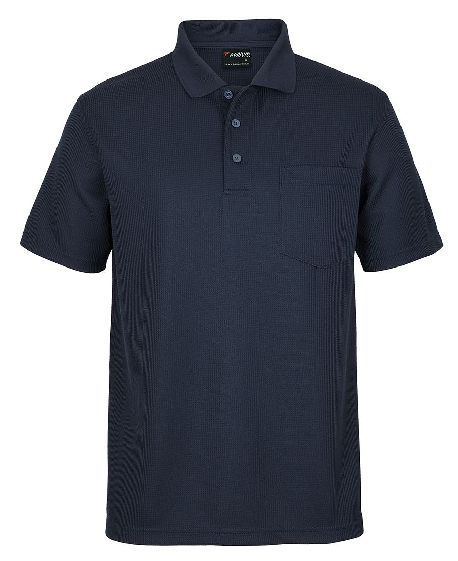 7WPP Podium Waffle Pocket Polo