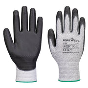 A124 - Grip 13 PU Diamond Knit Glove (Pk12) in Grey/Black