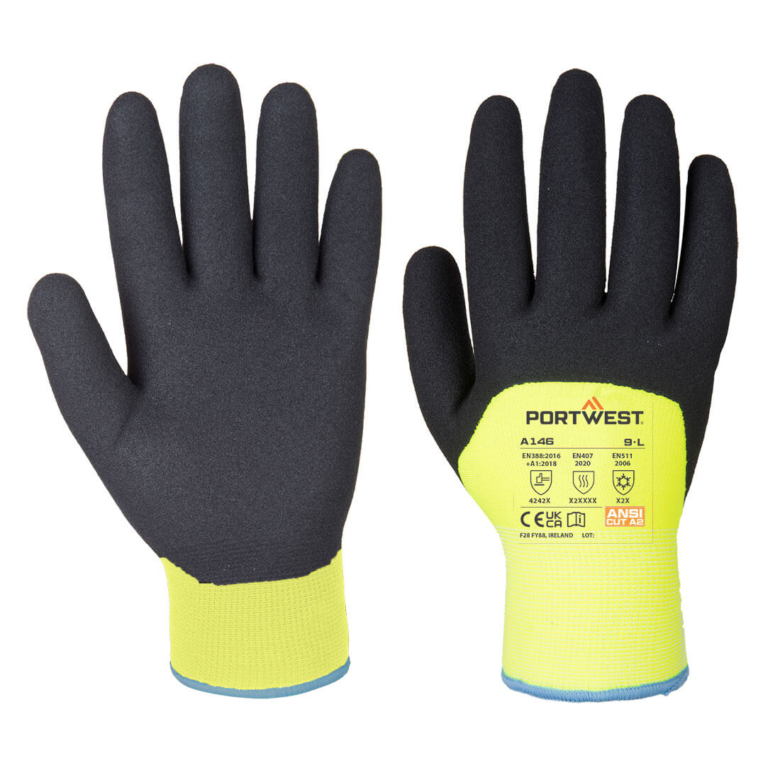 A146 - Arctic Winter Glove in Yellow