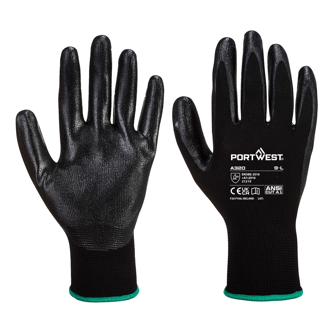 A320 - Dexti-Grip Glove in Black