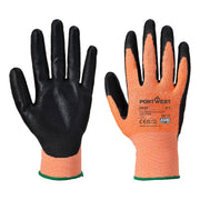 A643 - Amber Cut Glove - Nitrile Foam in Medium