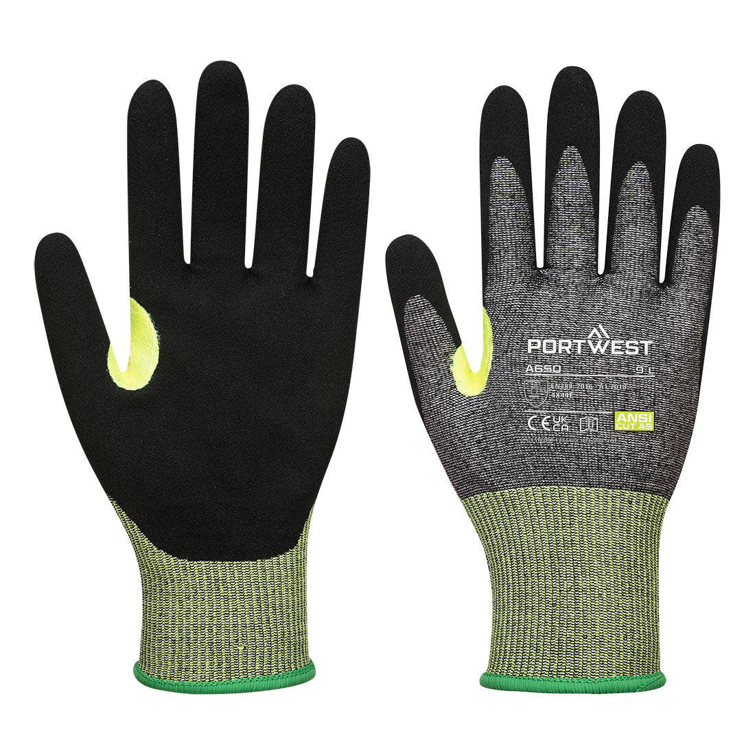 A650 - CS Cut E15 Nitrile Glove in Grey/Black