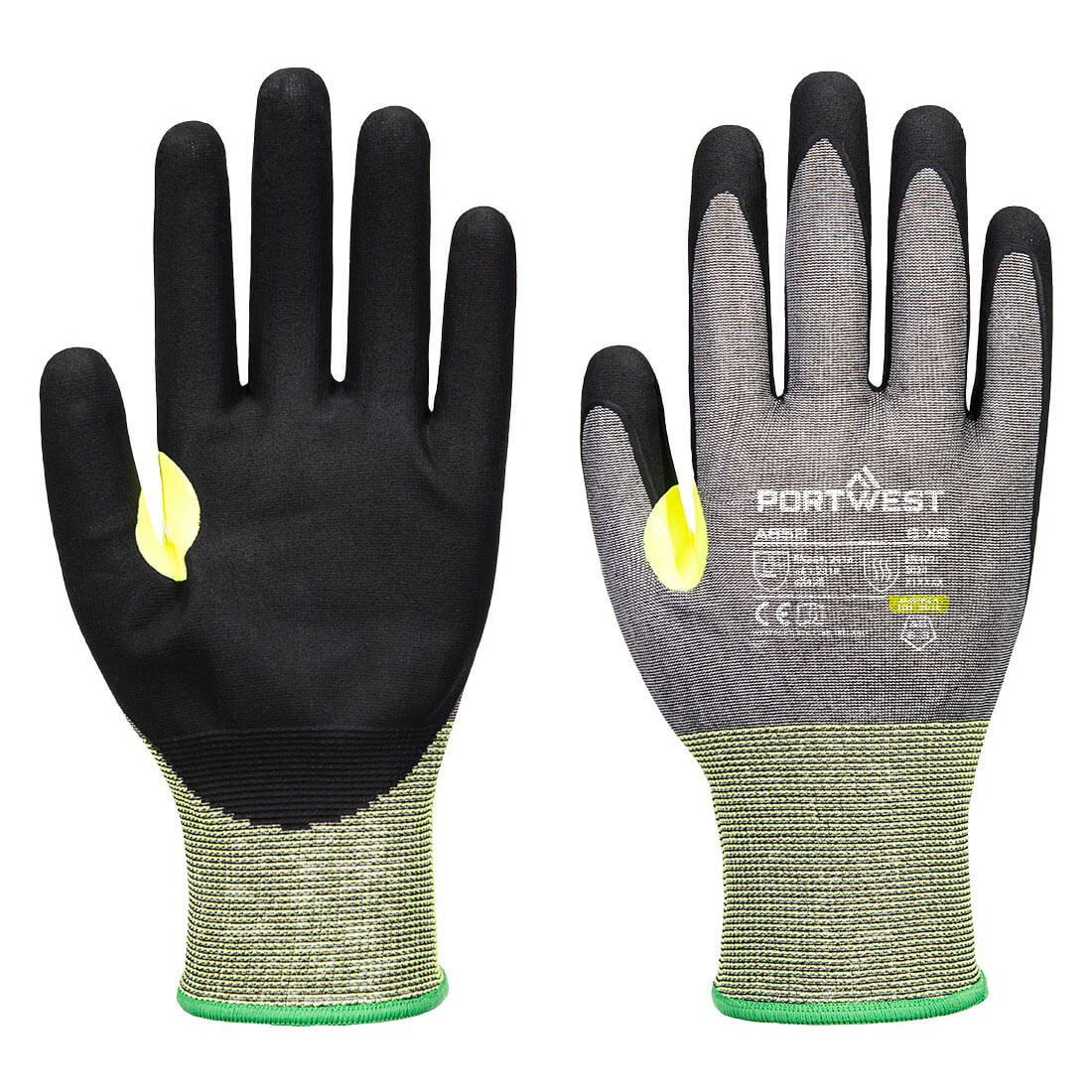 A652 - CS Cut E21 Nitrile Glove in Grey/Black