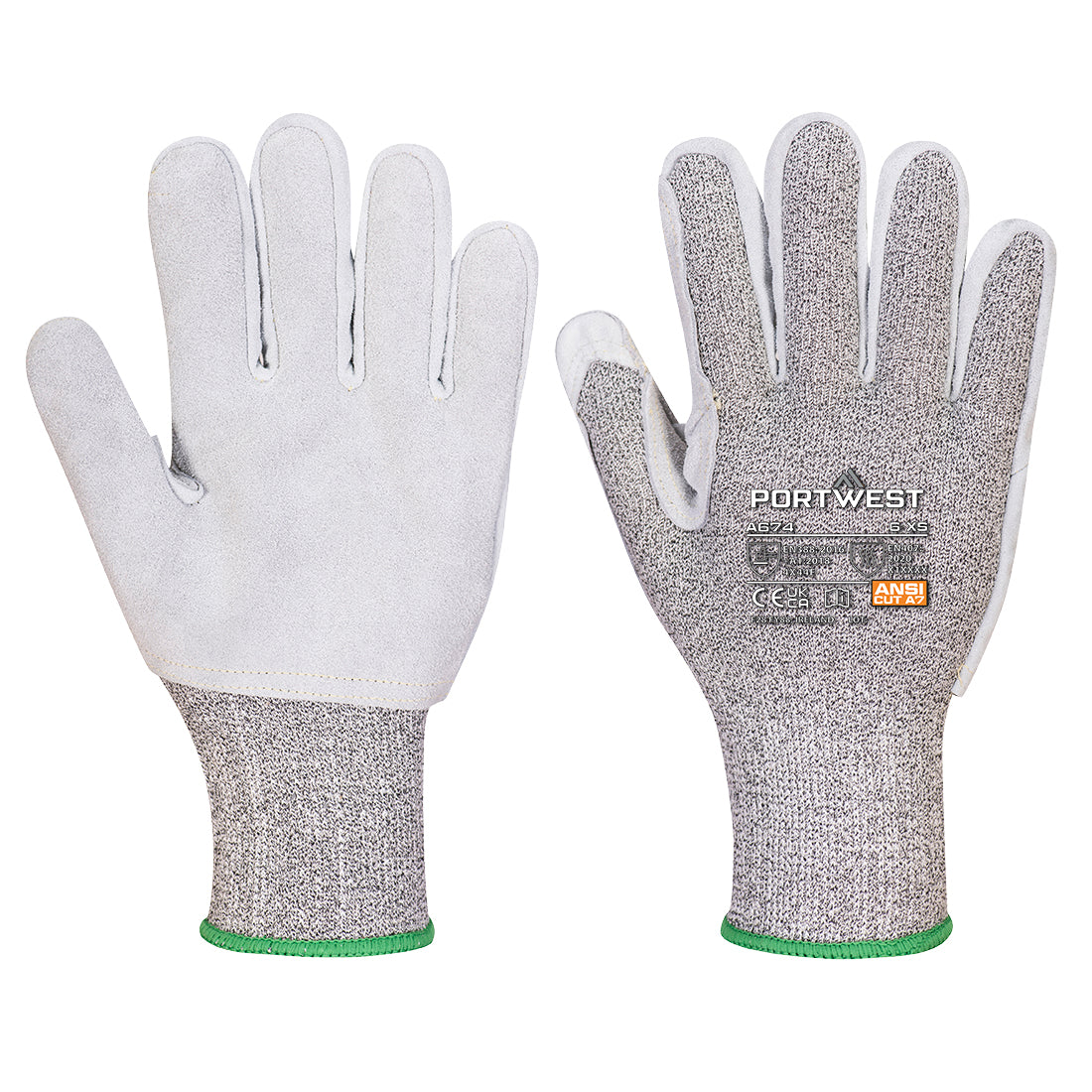 A674 - CS Cut F13 Leather Glove in Black
