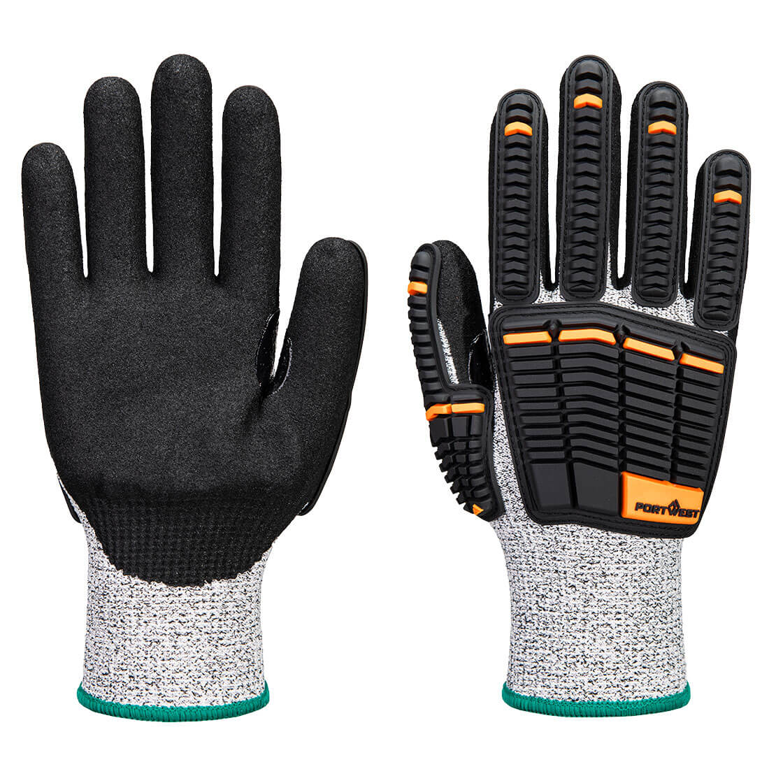 A718 - Impact C13 Nitrile Foam Glove in Grey/Black