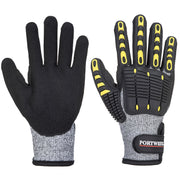 A722 - Anti Impact Cut Resistant Glove in Grey/Black