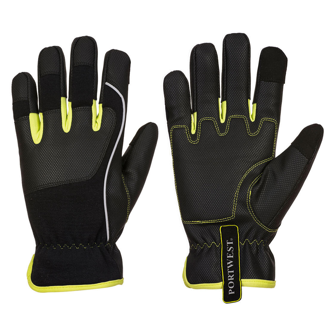 A771 - PW3 Tradesman Glove in Black/Yellow