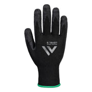 A793 - Needle Resistant F10 Latex Crinkle Glove in Black