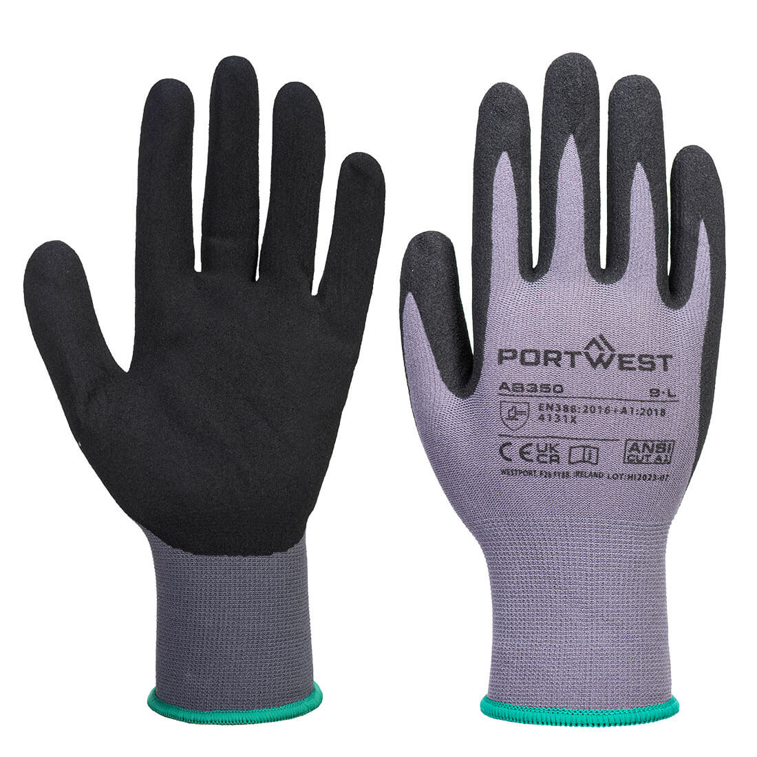 AB350 - DermiFlex Essential Multipack (Pk12) in Grey/Black