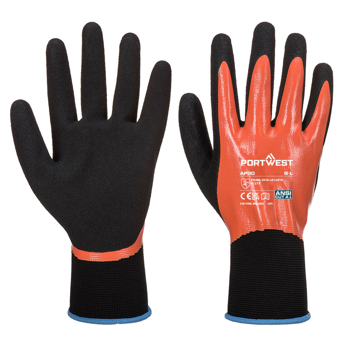 AP30 - Dermi Pro Glove in Orange/Black