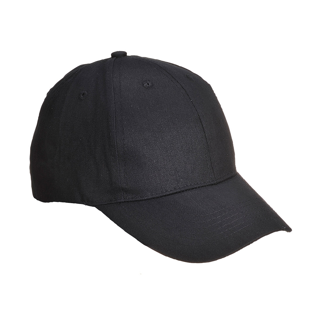 B010 - Six Panel Baseball Cap in Black