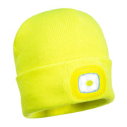 B027 - Junior Beanie LED Head Light in Yellow