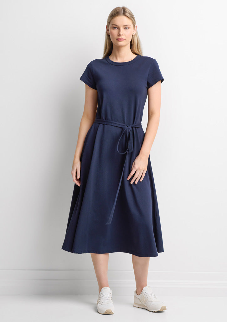 BBS2605L Womens Grace T-Shirt Midi Dress - Navy