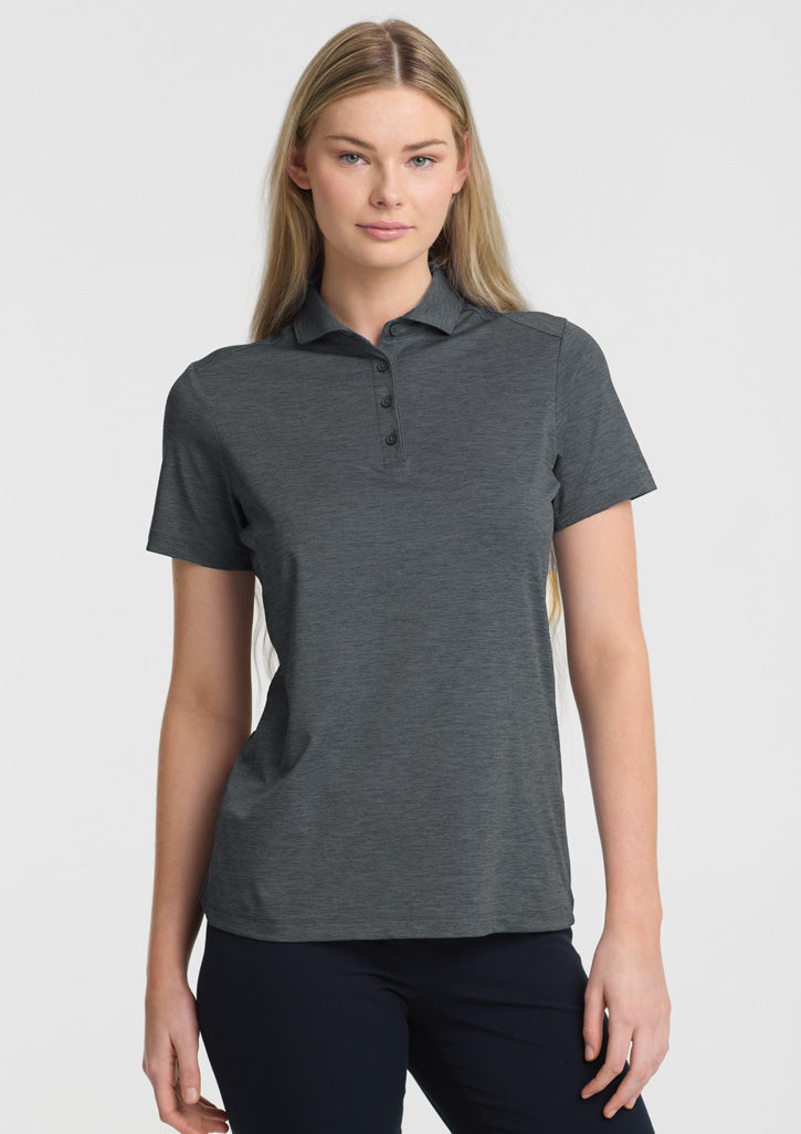 BP2610LS Womens Phoenix Short Sleeve Polo - Charcoal Marle