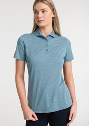 BP2610LS Womens Phoenix Short Sleeve Polo - Ocean Marle