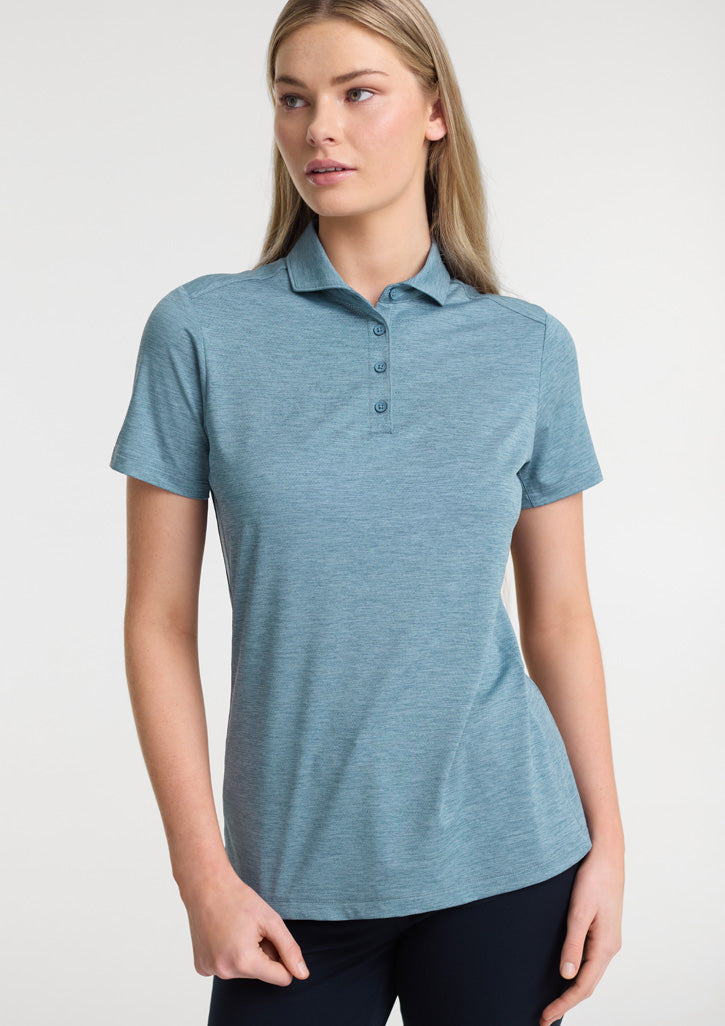 BP2610LS Womens Phoenix Short Sleeve Polo - Ocean Marle