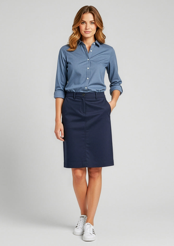 BS022L Womens Lawson Skirt - Navy