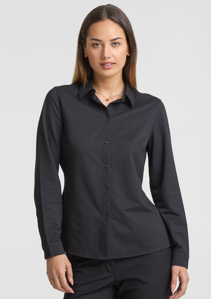 BS2619LL Womens Venture Long Sleeve Shirt - Black
