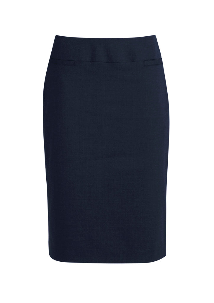 BS29323 Womens Classic Below Knee Skirt - Navy
