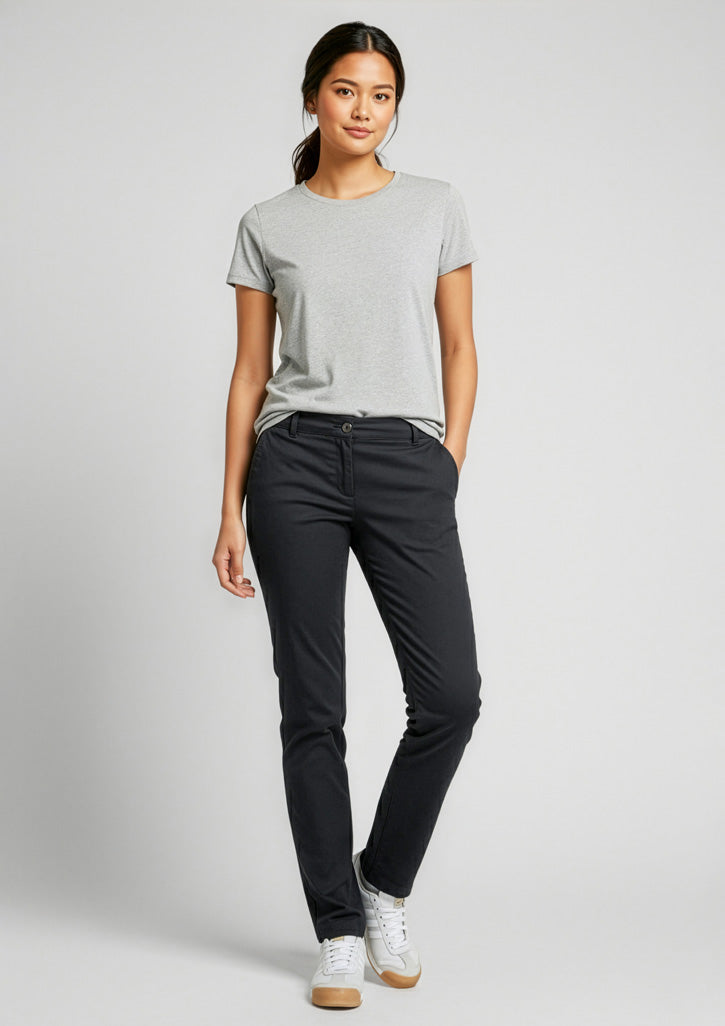 BS724L Womens Lawson Chino Pant - Black