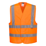 C470 - Hi-Vis Two Band and Brace Vest in Orange
