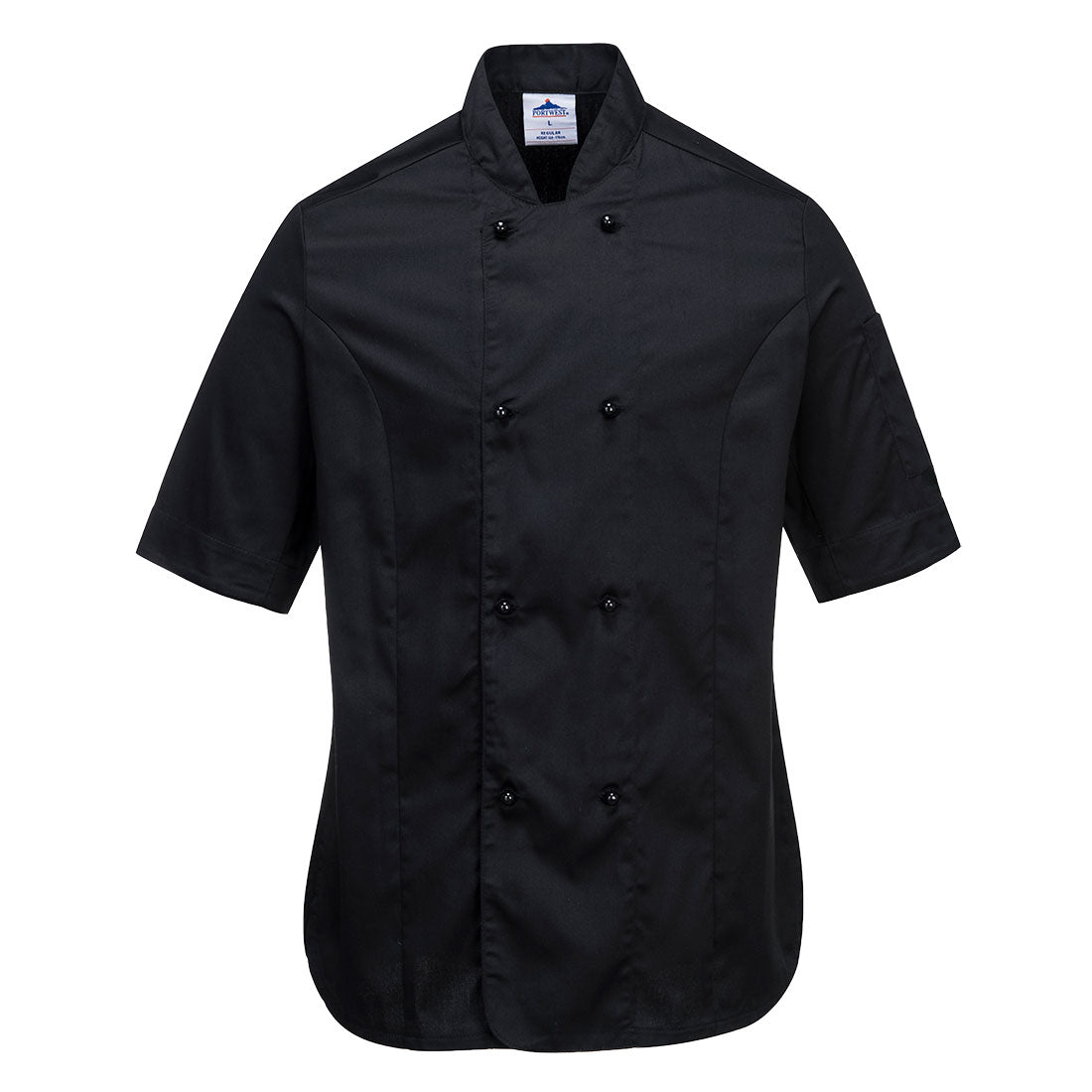 C737 - Rachel Ladies Chefs Jacket S/S in Black