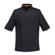 C746 - Chef's MeshAir Pro Stretch Jacket S/S in Black