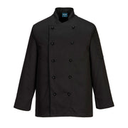 C834 - Chef's Somerset Jacket L/S in Black