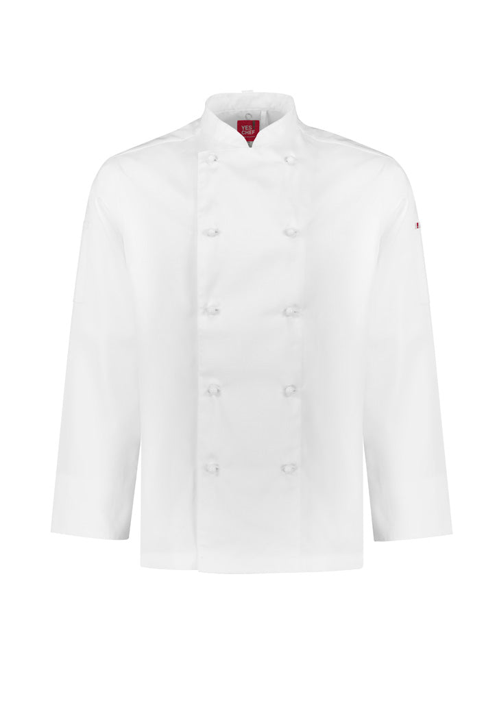 CH230ML Mens Al Dente Long Sleeve Chef Jacket - White
