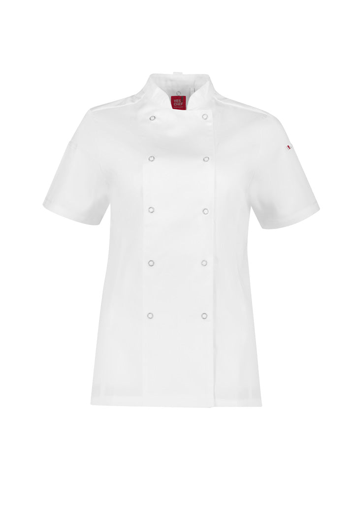 CH232LS Womens Zest Short Sleeve Jacket - White