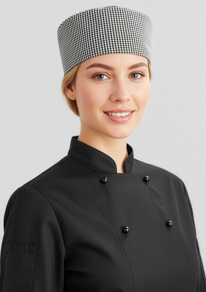 CH235 Chef Jacket Button - Black