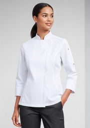 CH330LL Womens Alfresco Long Sleeve Chef Jacket - White