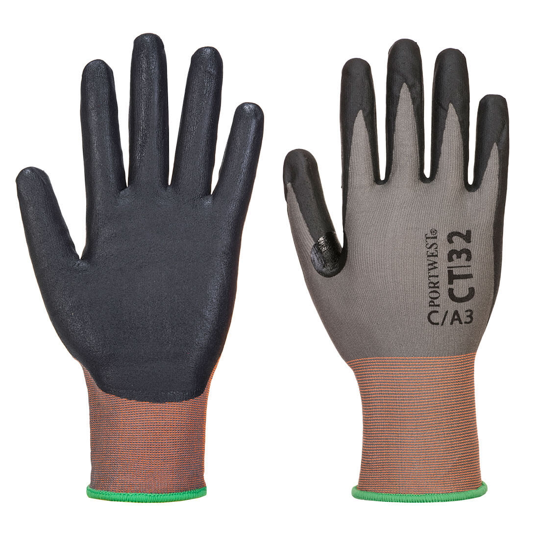 CT32 - CT Cut C18 Nitrile Glove in Grey/Black