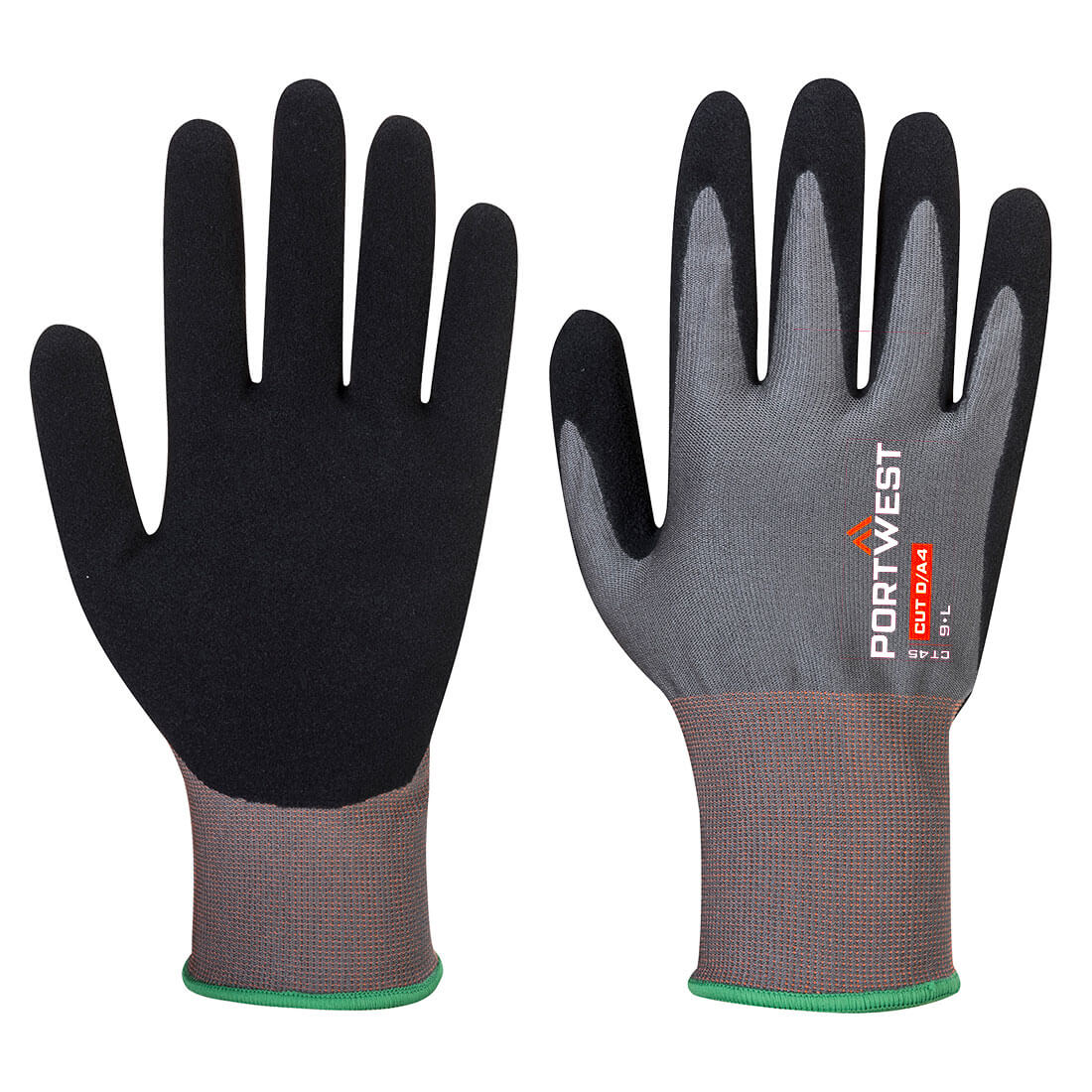 CT45 - CT Cut D18 Nitrile Glove in Grey/Black