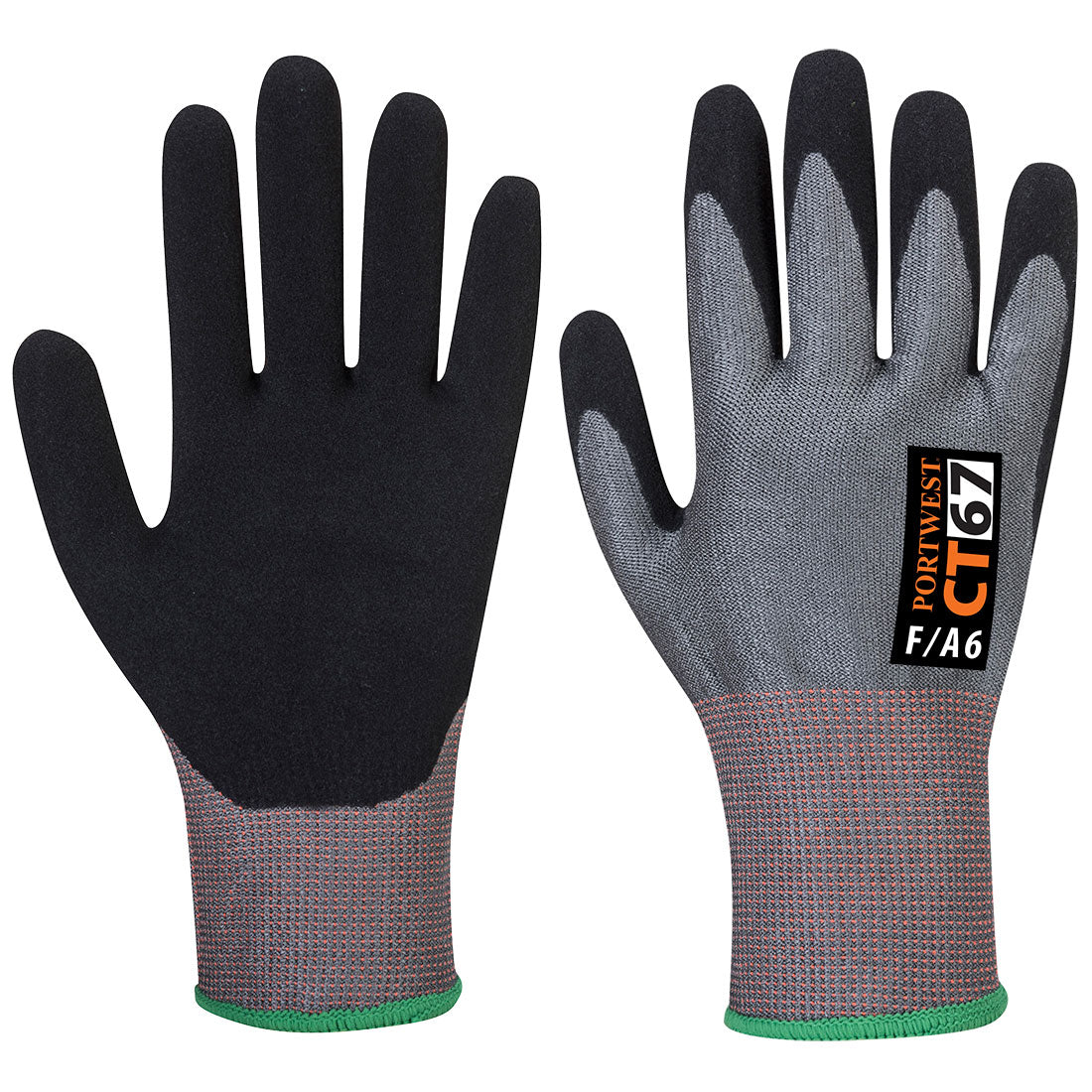 CT67 - CT Cut F13 Nitrile Glove in Grey/Black