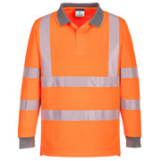 EC11 - Eco Hi-Vis Polo Shirt L/S (6 Pack) in Orange